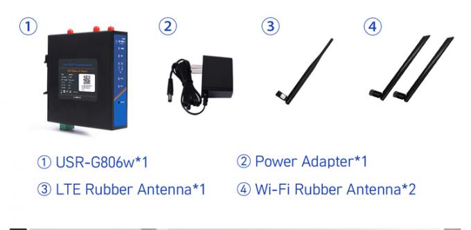 PUSR USR-G806W-E 4g Industrial OpenVPN Router Europe 2.4G WiFi Ενισχυμένη 2*2 MIMO, έως και 300Mbps με κουζίνα κάρτας SIM 12
