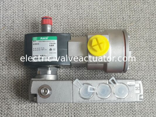 Καλή τιμή. Ηλεκτρομαγνητική βαλβίδα ASCO 24VDC με αντιεκρηκτική προστασία με 1/4 NPT για έλεγχο αέρα και αερίου σε απευθείας σύνδεση