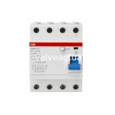 Καλή τιμή. ABB 2CSF204401R1950 F204 A-125/0.03 AP-R Διακόπτης Διαφυγικής Τάσης 125A 4 Πόλων σε απευθείας σύνδεση