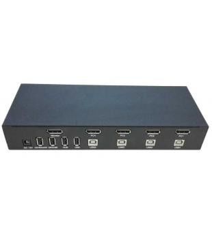 Καλή τιμή. 4 διακόπτης SW2401DP DYLINK υπολογιστών γραφείου KVM λιμένων DC12V 3840x2160 σε απευθείας σύνδεση