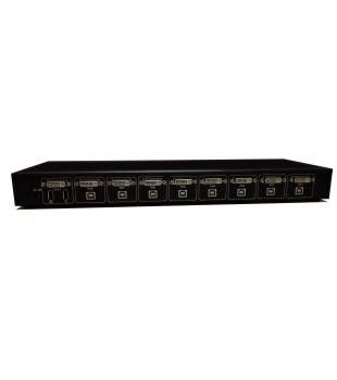 Καλή τιμή. 8 το θηλυκό DVI KVM ράφι διακοπτών SW1801D λιμένων τοποθετεί το διακόπτη KVM σε απευθείας σύνδεση